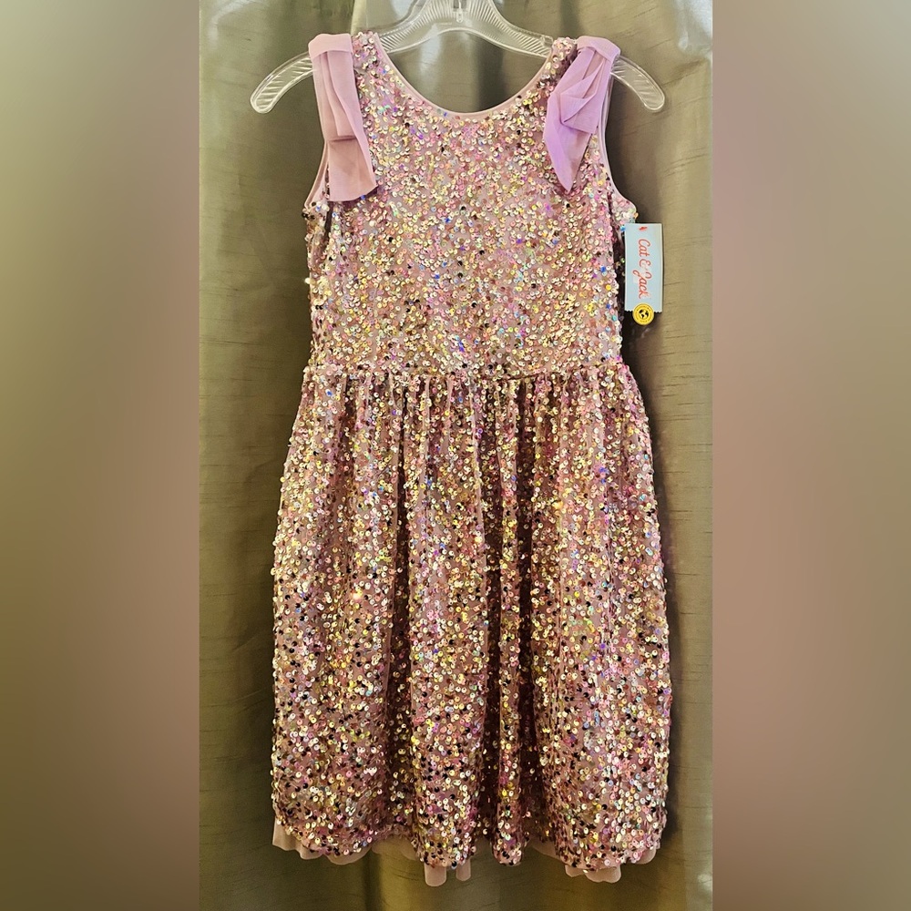 Sequin Purple Dress - PERFECT FOR EASTER! 🐣 - Girls size XL (14)
